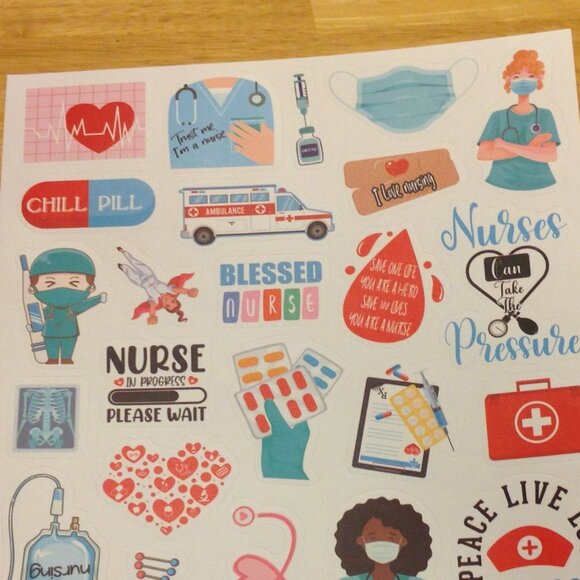 Crafting, scrapbooking stickers, medical theme, nurses, nursing - Picture 4 of 7